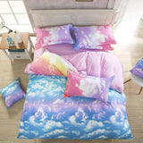 New Style Fashion Style Cloud Bedding Set Queen/Full/Twin Size Bed Linen Set 4pcs Polyester Queen Bed Sets Duvet Cover