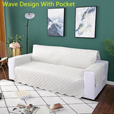 Sofa Couch Cover Chair Throw Pet Dog Kids Mat Furniture Protector Reversible Washable Removable Armrest Slipcovers 1/2/3 Seat