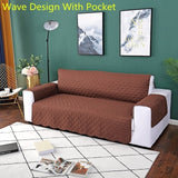 Sofa Couch Cover Chair Throw Pet Dog Kids Mat Furniture Protector Reversible Washable Removable Armrest Slipcovers 1/2/3 Seat