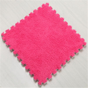 Mrosaa Top Sale 30*30cm Living Room bedroom Children Kids Soft Carpet Magic Patchwork Jigsaw Splice Heads Climbing Baby Mat 1pcs