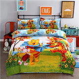 stitch cartoon bedding set queen full size duvet cover sheet pillow case bed linen set