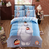 stitch cartoon bedding set queen full size duvet cover sheet pillow case bed linen set