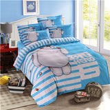 stitch cartoon bedding set queen full size duvet cover sheet pillow case bed linen set