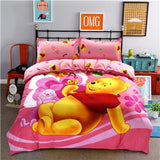 stitch cartoon bedding set queen full size duvet cover sheet pillow case bed linen set