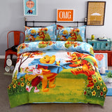 Disney Mickey Mouse Minnie Children Bedding Set Queen Full Single Size Duvet Cover Flatsheet Pillowcase Bedlinen Set for Kids