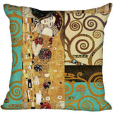 Special offer promotion Gustav Klimt Style Throw Pillowcase Square Pillow Cover Custom Gift 40x40cm