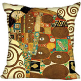 Special offer promotion Gustav Klimt Style Throw Pillowcase Square Pillow Cover Custom Gift 40x40cm