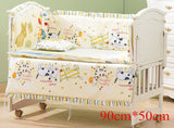 5pcs Cotton Baby Bed Bumpers for Newborns Toddler Soft Bed Bedding Sets Pillowcase sheet for Infant Cribs Bumper