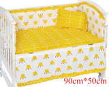 5pcs Cotton Baby Bed Bumpers for Newborns Toddler Soft Bed Bedding Sets Pillowcase sheet for Infant Cribs Bumper
