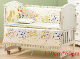 5pcs Cotton Baby Bed Bumpers for Newborns Toddler Soft Bed Bedding Sets Pillowcase sheet for Infant Cribs Bumper