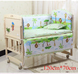 5pcs Cotton Baby Bed Bumpers for Newborns Toddler Soft Bed Bedding Sets Pillowcase sheet for Infant Cribs Bumper